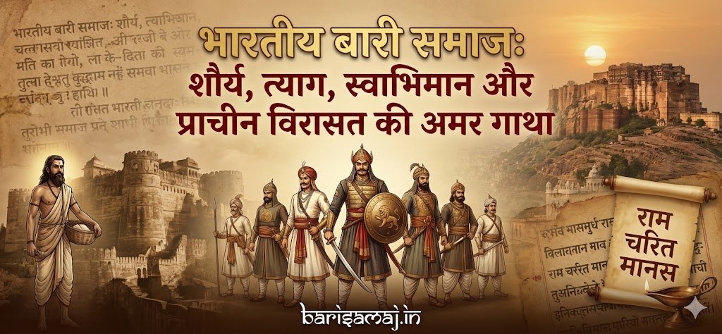 भारतीय बारी समाज: शौर्य, त्याग, स्वाभिमान और प्राचीन विरासत की अमर गाथा